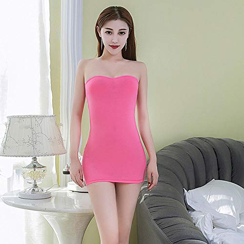 MEN.CLOTHING-LEE Corsés para Mujer Ropa de Dormir para Mujer Lencería Sexy Señoras Traje de baño japonés Medias Chica Linda Multicolor Ropa de Estudiante-Rosa_Un tamaño