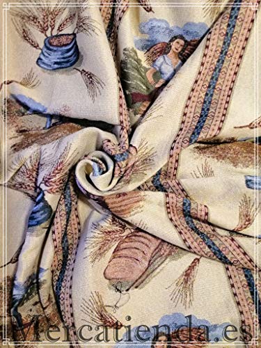 Mercatienda.es Cortinas de Calle Cosecha Trigo alpujarras de travillas, para Interior y Exterior del Hogar.