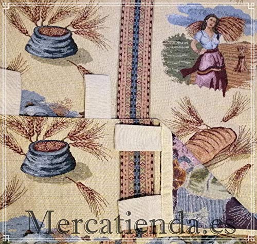 Mercatienda.es Cortinas de Calle Cosecha Trigo alpujarras de travillas, para Interior y Exterior del Hogar.