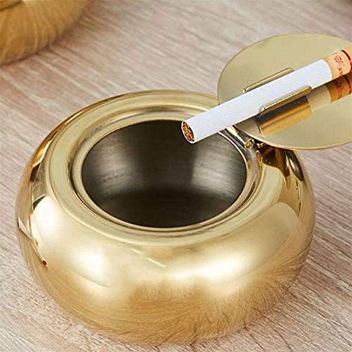 Mesa Cenicero Cenicero, cenicero inoxidable con tapa, Cigarrillos Cenicero for interiores o exteriores, Ash Soporte for los fumadores, escritorio fumadores Cenicero for la decoración del hogar Oficina
