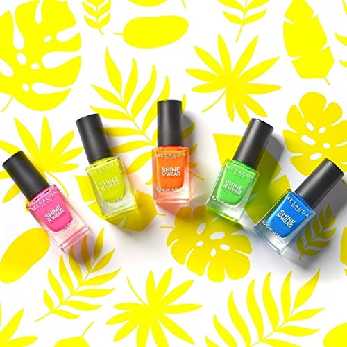 Mesauda Shine n'Wear Esmalte de uñas Nueva Colección 2018 Colores fluo | Larga duración 10 ml 302 POPSICLE