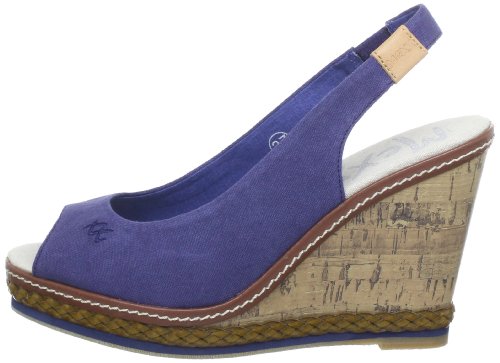 Mexx Key West 15 F7AWN002 - Sandalias de Lona para Mujer, Color Azul, Talla 41