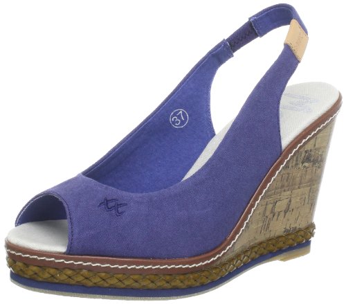 Mexx Key West 15 F7AWN002 - Sandalias de Lona para Mujer, Color Azul, Talla 41