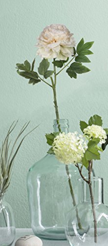 MICA Decorations Peonía de Color Crema 1005723. Altura: 63 cm