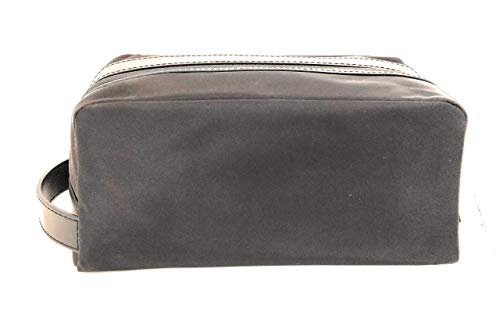 Michael Kors Kent neceser de hombre nylon negro 26x14x12cm nuevo