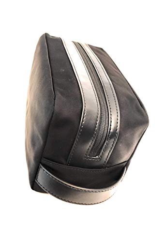 Michael Kors Kent neceser de hombre nylon negro 26x14x12cm nuevo