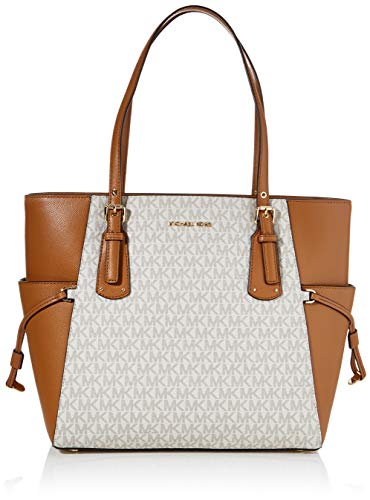 Michael Kors Voyager, EW TOTE para Mujer, Vainilla/Acrn, Small