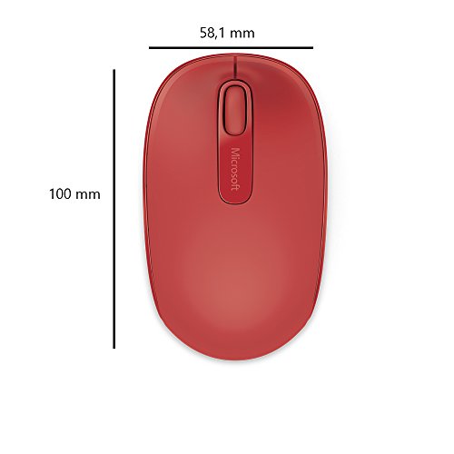 Microsoft – Wireless Mobile Mouse 1850 Rojo