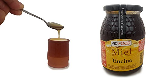Miel de Encina - 1kg - Producida en España - Alta Calidad, tradicional & 100% pura - Aroma Floral y Sabor Rico y Dulce - Amplia variedad de Deliciosos Sabores