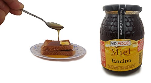 Miel de Encina - 1kg - Producida en España - Alta Calidad, tradicional & 100% pura - Aroma Floral y Sabor Rico y Dulce - Amplia variedad de Deliciosos Sabores