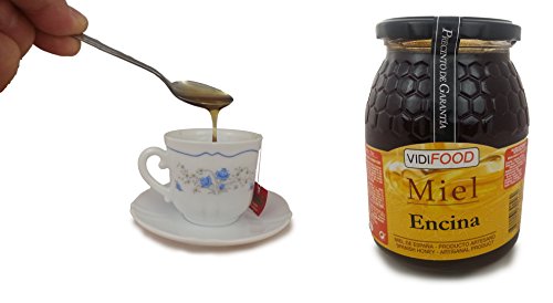 Miel de Encina - 1kg - Producida en España - Alta Calidad, tradicional & 100% pura - Aroma Floral y Sabor Rico y Dulce - Amplia variedad de Deliciosos Sabores