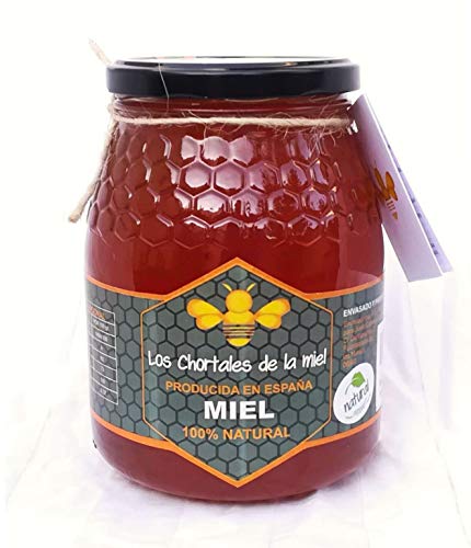 Miel pura de Extremadura 1 kg. Producida en España, sin aditivos, 100% natural. Altísima calidad, directa del productor