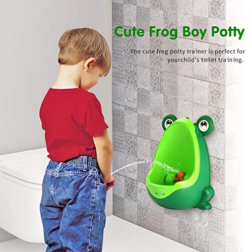 Mignon Grenouille garçons d'Lunette WC ou d'pour garçons Pee Trainer de Salle de Bain Enfants uninal avec Whirling Cible