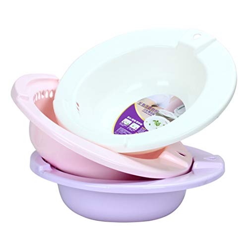 Mikelabo - Bidé portátil higiénico para cuidado personal de alta tenacidad, resistente y sin rotura, perfecto para mujeres embarazadas, hemorroides, pacientes con remojo perineal rosa, rosa