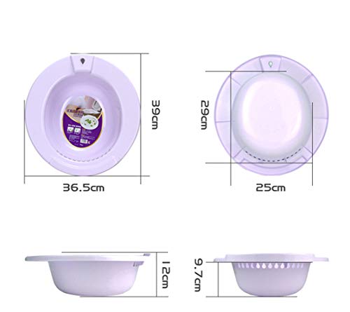 Mikelabo - Bidé portátil higiénico para cuidado personal de alta tenacidad, resistente y sin rotura, perfecto para mujeres embarazadas, hemorroides, pacientes con remojo perineal rosa, rosa