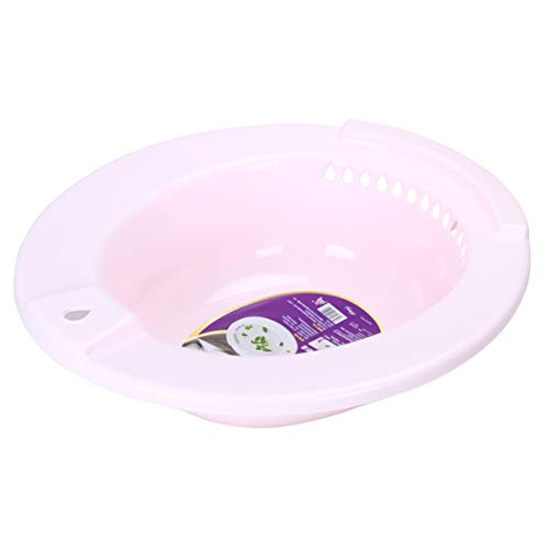 Mikelabo - Bidé portátil higiénico para cuidado personal de alta tenacidad, resistente y sin rotura, perfecto para mujeres embarazadas, hemorroides, pacientes con remojo perineal rosa, rosa