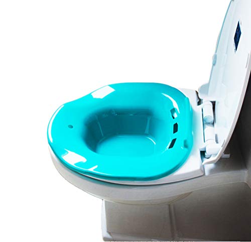Mikelabo - Lavabo de baño para mujeres embarazadas, hemorroides, pacientes ancianos, evitar cuclillas, apto para inodoros universales, color azul, azul