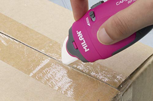 Milan BWM10337 Capsule - Cortador con hoja de cerámica, Colores Surtidos (Rosa, Amarillo, Negro)