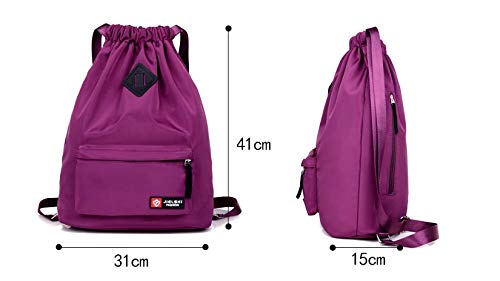 MILASIA Bolsa de Deporte Resistente al Agua, Bolsa de Deporte Unisex con cordón de Calidad para natación, Surf, Aguas Termales, Viajes, Senderismo y Camping.