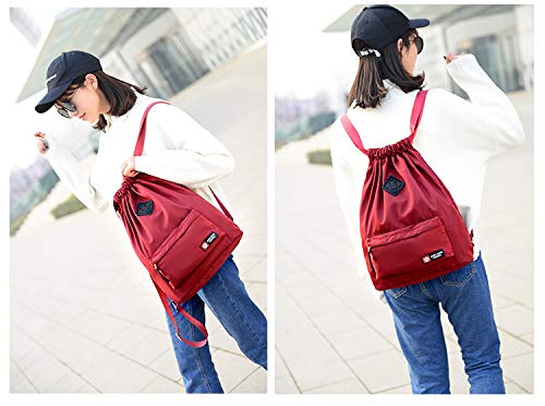 MILASIA Bolsa de Deporte Resistente al Agua, Bolsa de Deporte Unisex con cordón de Calidad para natación, Surf, Aguas Termales, Viajes, Senderismo y Camping.