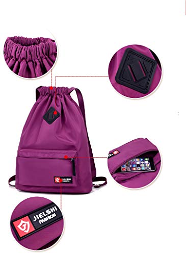 MILASIA Bolsa de Deporte Resistente al Agua, Bolsa de Deporte Unisex con cordón de Calidad para natación, Surf, Aguas Termales, Viajes, Senderismo y Camping.