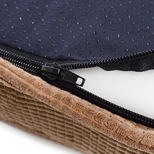 Milliard - Cama Acolchada ortopédica para Perro, Espuma de Huevo con Almohada de Felpa, Funda Lavable para Caja Estándar (104 x 68 x 10 cm)