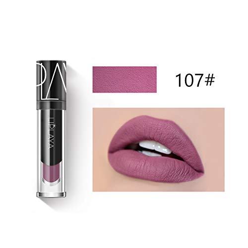 Mimore Moist Lipstick Maquillaje profesional Lápiz labial líquido, impermeable Taza antiadherente Sexy Colors Lápiz labial Hidratante Suavizante,Duradero 24 horas Hidratante Impermeable (101)