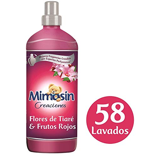 Mimosín Suavizante Concentrado Creaciones Flores de Tiaré y Frutos Rojos para 58lavados - 9 Suavizantes