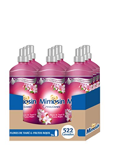 Mimosín Suavizante Concentrado Creaciones Flores de Tiaré y Frutos Rojos para 58lavados - 9 Suavizantes