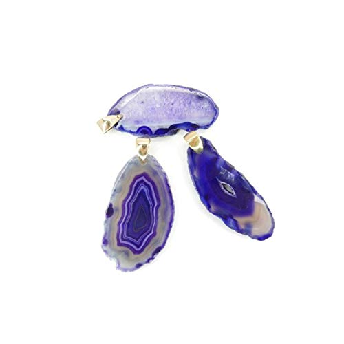 Mineral Import Colgate de Agata Teñida Azul - Baño Dorado - 3640VC