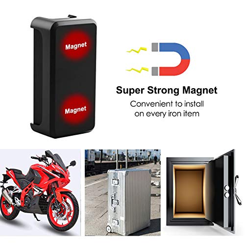 Mini Localizadores GPS, Jimi Real Antirrobo GPS Localizadores para Vehículos/niños con Seguimiento de Actividad Fuerte Imán Recargable GPS Tracker con Aplicación Gratuita para Android iOS AT2