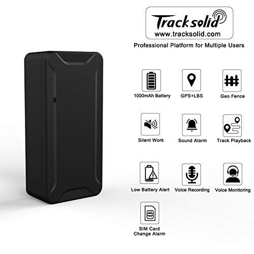 Mini Localizadores GPS, Jimi Real Antirrobo GPS Localizadores para Vehículos/niños con Seguimiento de Actividad Fuerte Imán Recargable GPS Tracker con Aplicación Gratuita para Android iOS AT2