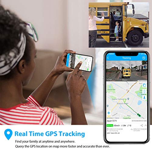 Mini Localizadores GPS, Jimi Real Antirrobo GPS Localizadores para Vehículos/niños con Seguimiento de Actividad Fuerte Imán Recargable GPS Tracker con Aplicación Gratuita para Android iOS AT2