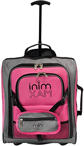 Minimax Equipaje Infantil niños Cabina de Equipaje Maleta Trolley con la Mochila y la Bolsa para su Favorito Juguetes/muñecas/Peluches (Rosa)