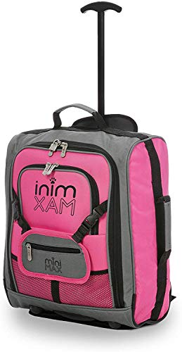 Minimax Equipaje Infantil niños Cabina de Equipaje Maleta Trolley con la Mochila y la Bolsa para su Favorito Juguetes/muñecas/Peluches (Rosa)