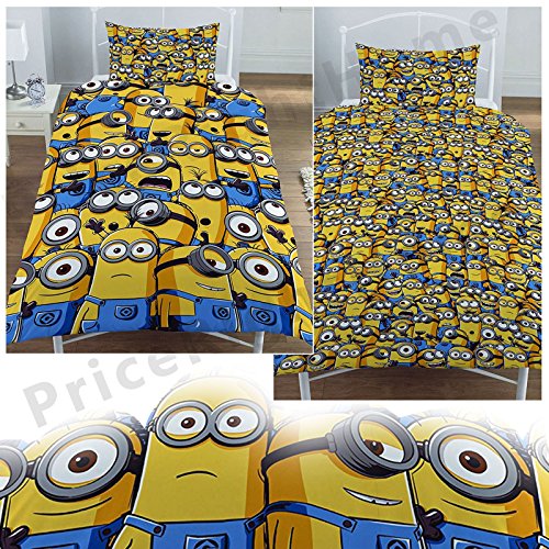 Minions Juego de Funda de edredón para Cama Individual GRU, mi Villano Favorito.