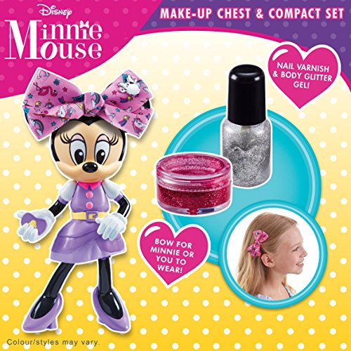 Minnie Mouse 06765 - Juego de baúl de Maquillaje y Juego Compacto, Multicolor