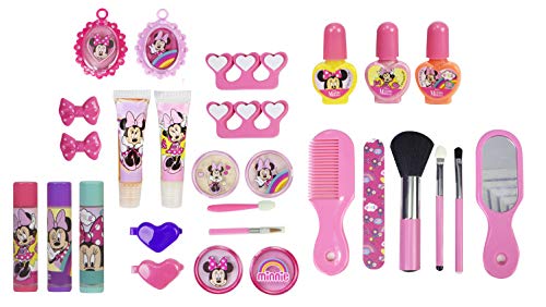 Minnie Mouse Weekender-Neceser, Set Niñas Minnie-Selección de Productos Seguros en un Maletín de Maquillaje, Color Rosa (Markwins Beauty Brands 1599048E)