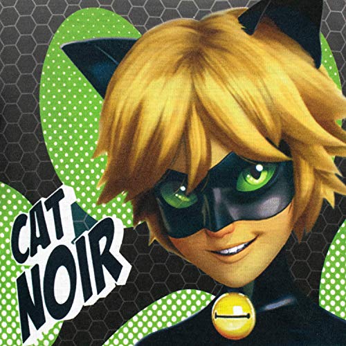 Miraculous Pijamas de Manga Corta para Niños Cat Noir Verde 5-6 Años