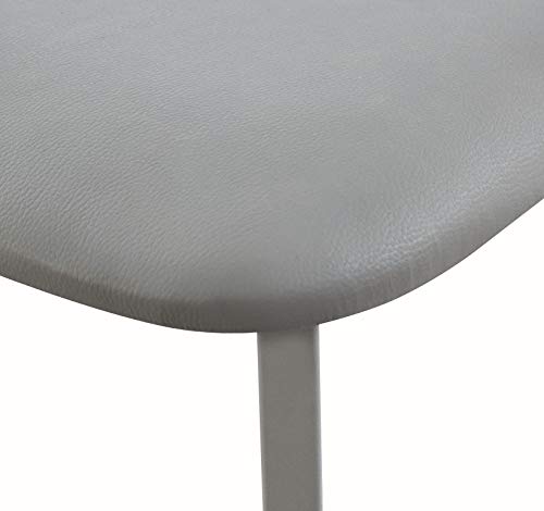 Miroytengo Pack 2 sillas Cocina Comedor Sarín Color Negro y Gris salón Estilo Moderno poliuterano Mueble