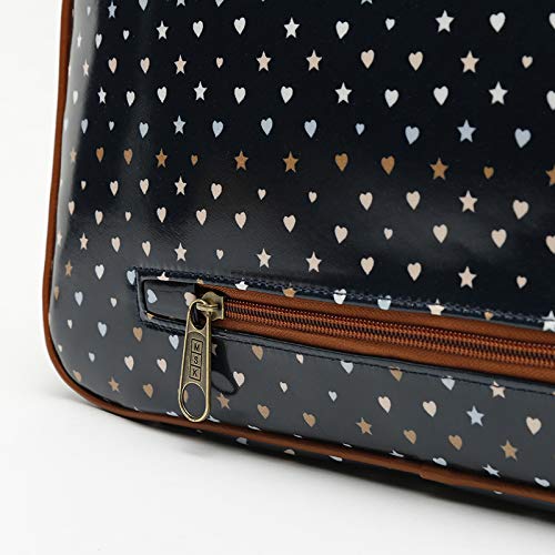 MISAKO Maletín Portátil Mujer ROMANCES - Bolso y Bandolera para portátil - Portaordenador de Mujer y portadocumentos - Bolso para Trabajo con Estampado - Tamaño pequeño Laptop hasta 14' - 35x25x5cm