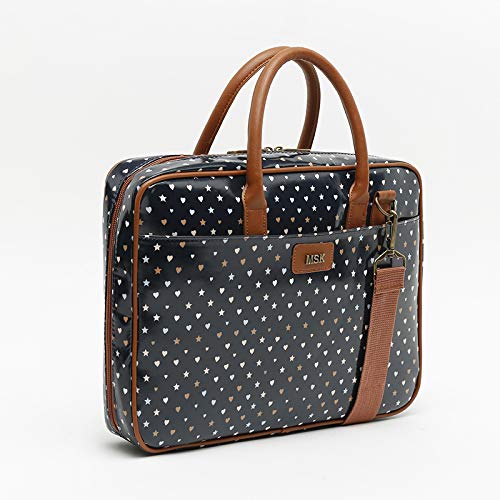 MISAKO Maletín Portátil Mujer ROMANCES - Bolso y Bandolera para portátil - Portaordenador de Mujer y portadocumentos - Bolso para Trabajo con Estampado - Tamaño pequeño Laptop hasta 14' - 35x25x5cm