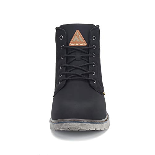 Mishansha Clásicas Botas Hombre Moto Impermeable Trekking Zapatos Negro 42