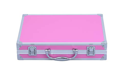 MISS NELLA - Maleta de color rosa completa – Peel Off, esmalte de uñas no tóxico, juguete de maquillaje hipoalergénico, seguro para niños