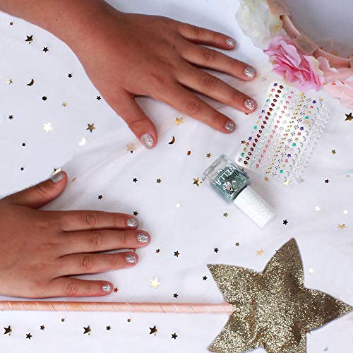 Miss Nella NEW Magic collection BIBBIDI BOBBIDI BOO- Special Blue sparkle Nail Polish for Kids, with Peel-off, Water Based & Odour Free Formula