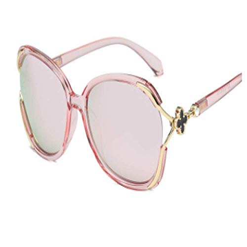MNGF&GC Nuevas gafas de sol polarizadas moda gafas de sol pequeñas fragancias damas personalidad caja gafas de sol, rosa