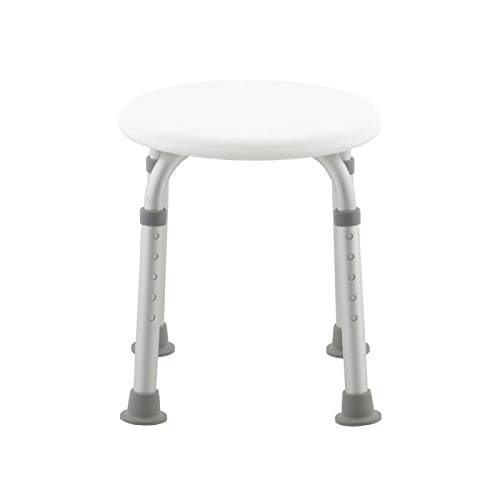 Mobiclinic, Faro, Taburete de baño, Ayuda para baño para ancianos y discapacitados, Regulable, Antideslizante, Ergonómico, Ligero, Blanco