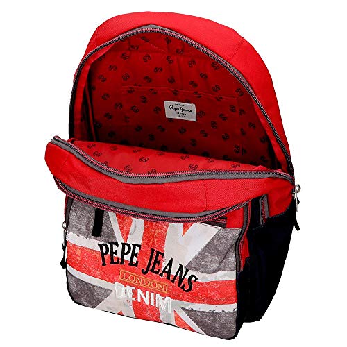 Mochila 46cm Pepe Jeans Calvin doble cremallera adaptable