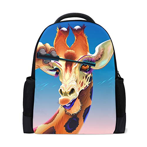 Mochila Linda Bolsa Mochila de Maquillaje de Jirafa de Moda para niños y niñas Mochila Informal al Aire Libre