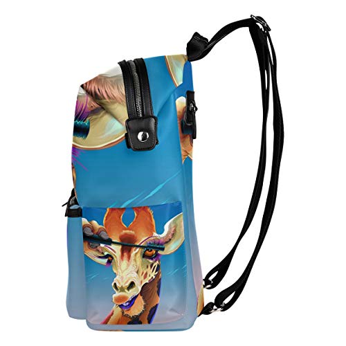 Mochila Maquillaje de Jirafa de Moda para niños y niñas Mochila Linda Bolsa Mochila Informal al Aire Libre